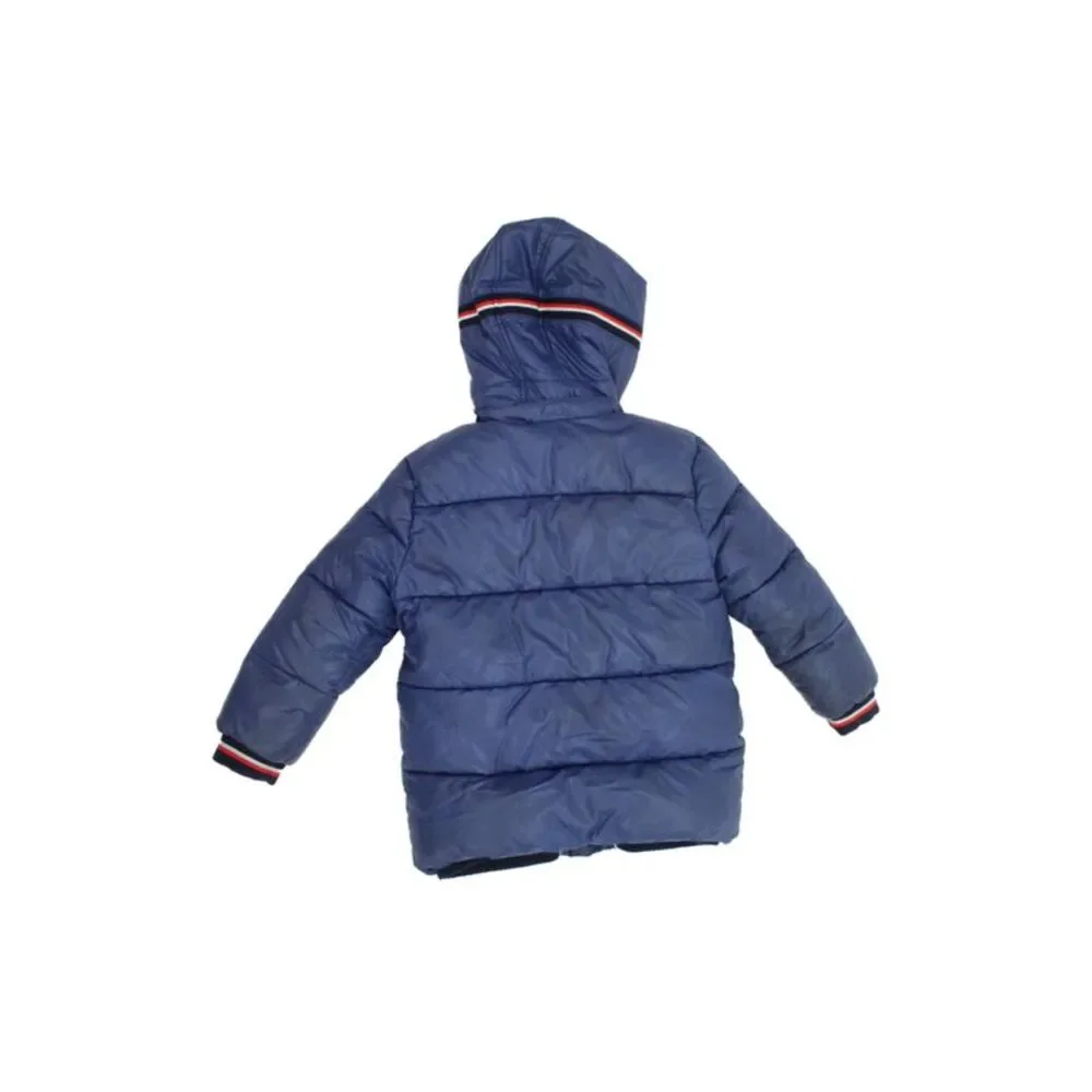 Mayoral Boys Long Sleeve Zippered Hooded Basic Coat Blue Size 6